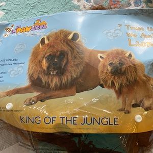 New in package lion dog costume